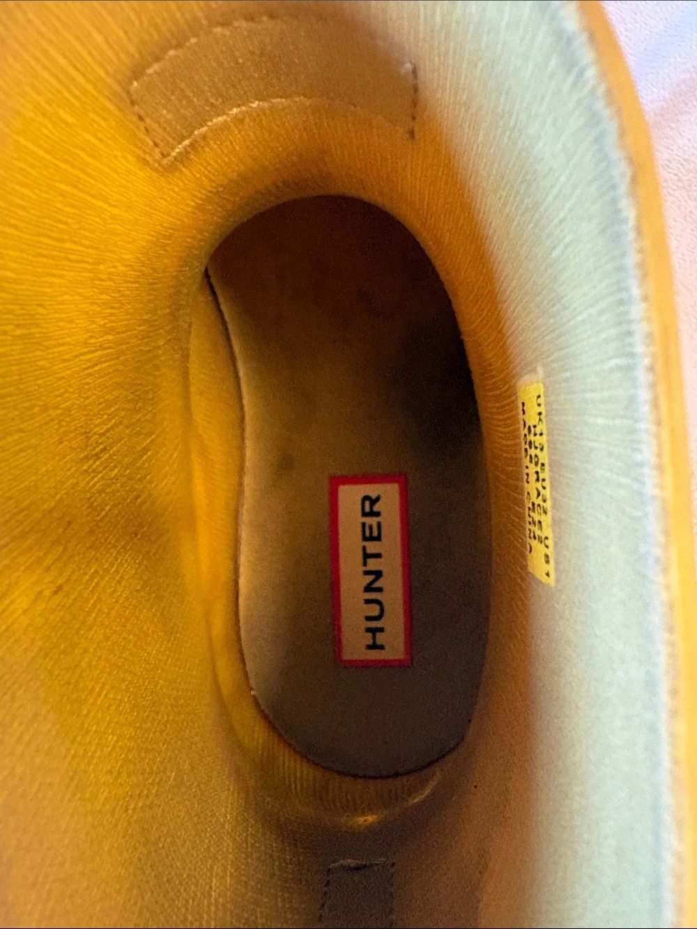 Hunter Kids Yellow Short Rain Boots